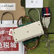 Kitlife Gucci Diana mini tote bag white jumbo gg leather - ‎702732 - 20x16x10cm - 3