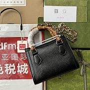 Kitlife Gucci Diana lizard black mini bag - ‎675800 - 20x16x10cm - 6