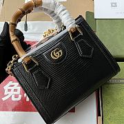 Kitlife Gucci Diana lizard black mini bag - ‎675800 - 20x16x10cm - 3