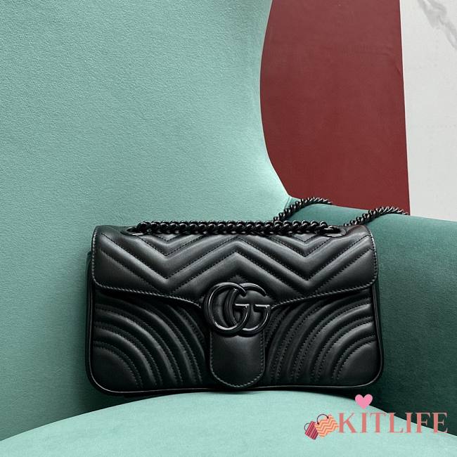 Kitlife Gucci GG Marmont small shoulder bag - 443497 - 26x7x15cm - 1