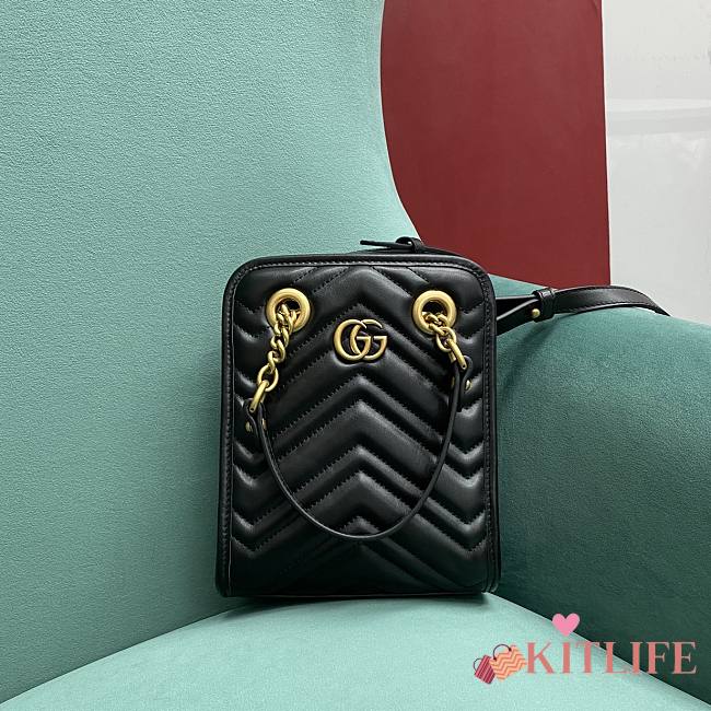 Kitlife Gucci GG Marmont matelassé mini bag - 696123 - 16x19x7cm - 1