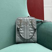 Kitlife Gucci GG Marmont matelassé mini bag grey - 696123 - 16x19x7cm - 1