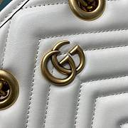 Kitlife Gucci GG Marmont matelassé mini bag White - 696123 - 16x19x7cm - 3