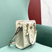 Kitlife Gucci GG Marmont matelassé mini bag White - 696123 - 16x19x7cm - 2