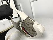 Kitlife Gucci Jackie 1961 small shoulder bag White and ebony GG Supreme canvas - 636706 - 19x13x3cm - 5