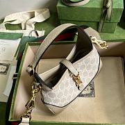 Kitlife Gucci Jackie 1961 small shoulder bag beige and ebony GG Supreme canvas - 636706 - 19x13x3cm - 5