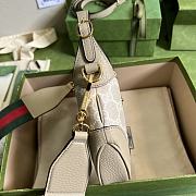 Kitlife Gucci Jackie 1961 small shoulder bag beige and ebony GG Supreme canvas - 636706 - 19x13x3cm - 4