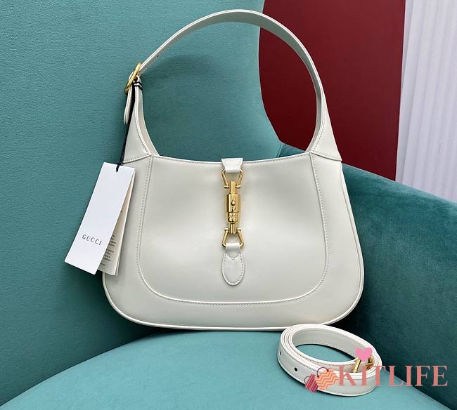 Kitlife Gucci Jackie 1961 small shoulder white bag - 636709 - 28x19x4cm - 1