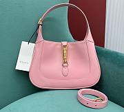 Kitlife Gucci Jackie 1961 small shoulder pink bag - 636709 - 28x19x4cm - 1