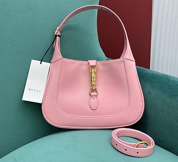 Kitlife Gucci Jackie 1961 small shoulder pink bag - 636709 - 28x19x4cm