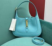 Kitlife Gucci Jackie 1961 small shoulder light blue bag - 636709 - 28x19x4cm - 1