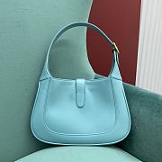 Kitlife Gucci Jackie 1961 small shoulder light blue bag - 636709 - 28x19x4cm - 6