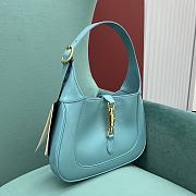 Kitlife Gucci Jackie 1961 small shoulder light blue bag - 636709 - 28x19x4cm - 4