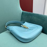 Kitlife Gucci Jackie 1961 small shoulder light blue bag - 636709 - 28x19x4cm - 3