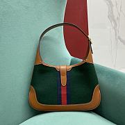 Kitlife Gucci Jackie 1961 small shoulder green bag - 28x19x4cm - 5