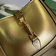 Kitlife Gucci Jackie 1961 lamé mini gold bag - 20x13x3cm  - 5