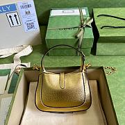 Kitlife Gucci Jackie 1961 lamé mini gold bag - 20x13x3cm  - 2