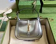 Kitlife Gucci Jackie 1961 lamé mini silver bag - 20x13x3cm - 1