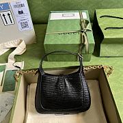 Kitlife Gucci Jackie 1961 Lizard Black Leather - 675799 - 19x13x13cm  - 6