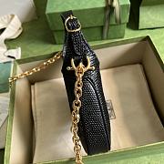 Kitlife Gucci Jackie 1961 Lizard Black Leather - 675799 - 19x13x13cm  - 4