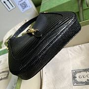 Kitlife Gucci Jackie 1961 Lizard Black Leather - 675799 - 19x13x13cm  - 2