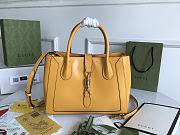 Kitlife Gucci Jackie 1961 Medium Tote Yellow Bag - 649016 - 30×24×12 - 1