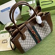 Kitlife Gucci Jackie 1961 Large Tote GG Supreme Canvas Bag - 649015 - 40x30x15cm - 3