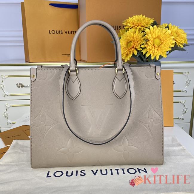 Kitlife Louis Vuitton Onthego MM Monogram Dune Empreinte Leather - M45607 -  35*27*14cm - 1