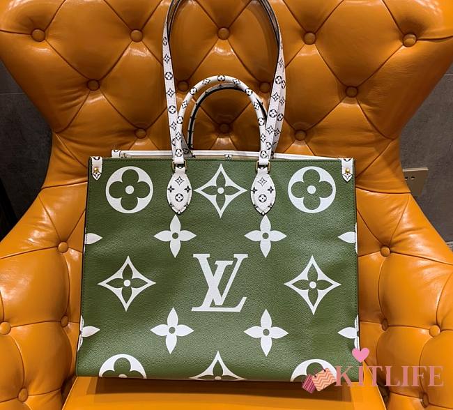 Kitlife Louis Vuitton Onthego Monogram Green M44571 - 34x26x13cm  - 1