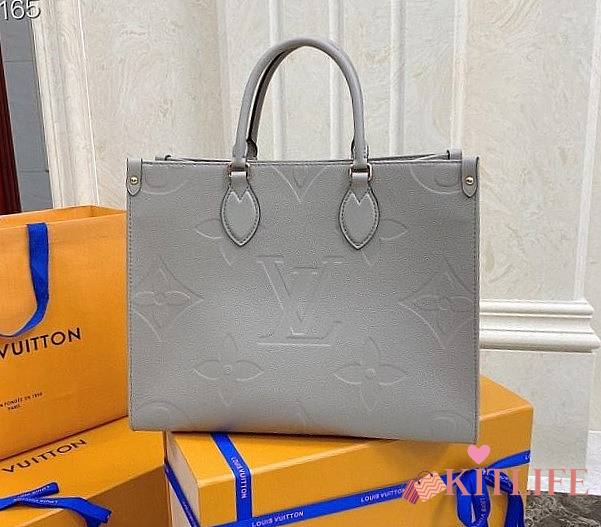 Louis Vuitton Onthego Monogram Reverse coated canvas trim Grey - M44576 - 35 x 27 x 14 - 1