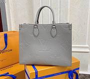 Louis Vuitton Onthego Monogram Reverse coated canvas trim Grey - M44576 - 35 x 27 x 14 - 1