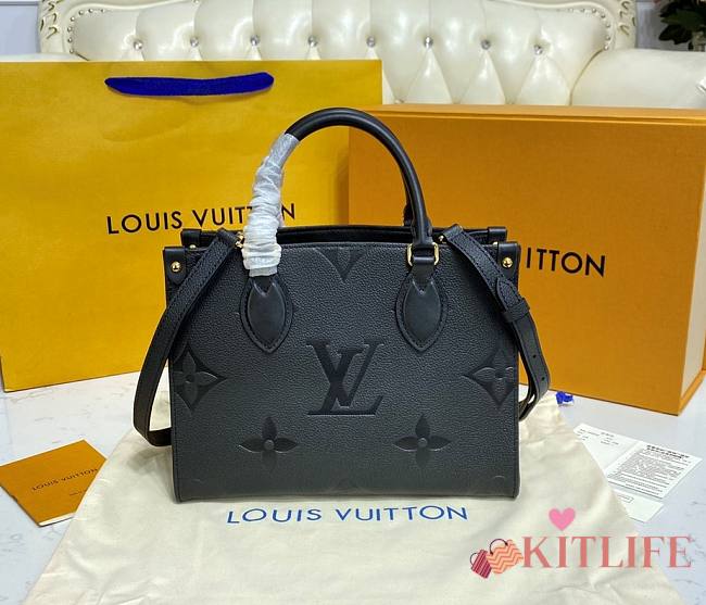 Louis Vuitton Onthego Empreinte Monogram Black Tote Bag – M45660 – 25x19x11.5cm - 1