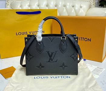 Louis Vuitton Onthego Empreinte Monogram Black Tote Bag – M45660 – 25x19x11.5cm