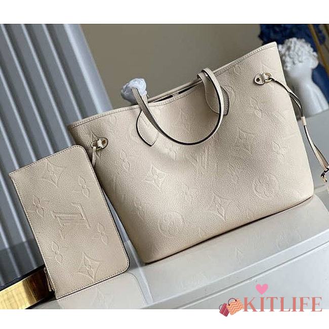 Forubags Louis Vuitton Neverfull Monogram Creme - M45684 – 32x29x17 cm - 1