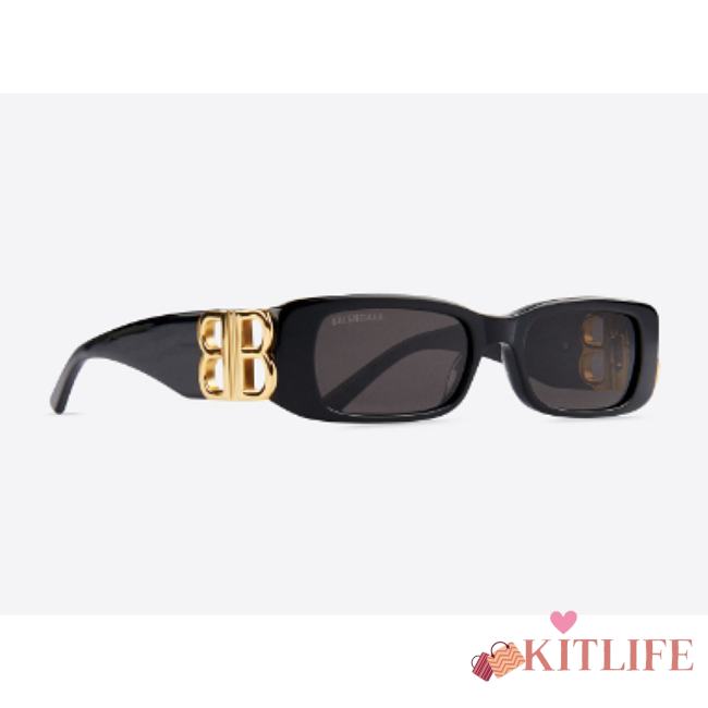 Kitlife Balenciaga DYNASTY RECTANGLE SUNGLASSES IN BLACK  - 1