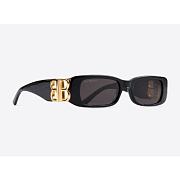 Kitlife Balenciaga DYNASTY RECTANGLE SUNGLASSES IN BLACK  - 1