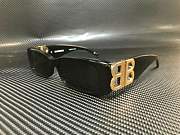 Kitlife Balenciaga DYNASTY RECTANGLE SUNGLASSES IN BLACK  - 5