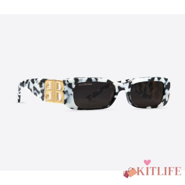 Kitlife Balenciaga DYNASTY RECTANGLE SUNGLASSES IN WHITE - 1