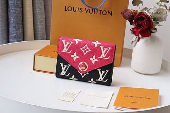 Kitlife Louis Vuitton VICTORINE WALLET Black Pink - M81285 - 12 x 9.5 x 1.5 cm