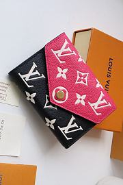 Kitlife Louis Vuitton VICTORINE WALLET Black Pink - M81285 - 12 x 9.5 x 1.5 cm - 5