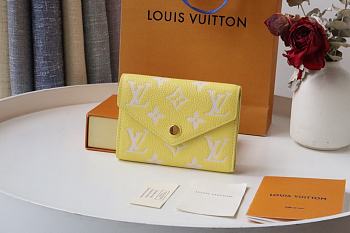 Kitlife Louis Vuitton VICTORINE WALLET Yellow - M81428 - 12 x 9.5 x 1.5 cm