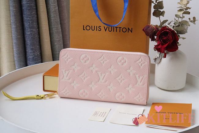 Kitlife Louis Vuitton ZIPPY WALLET Pink/Beige/Yellow - M81279 - 19.5 x 10.5 x 2.5 cm - 1