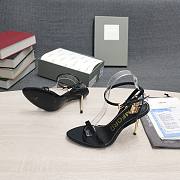 Kitlife Tom Ford black patent leather gpld padlock heels 10.5cm - 3