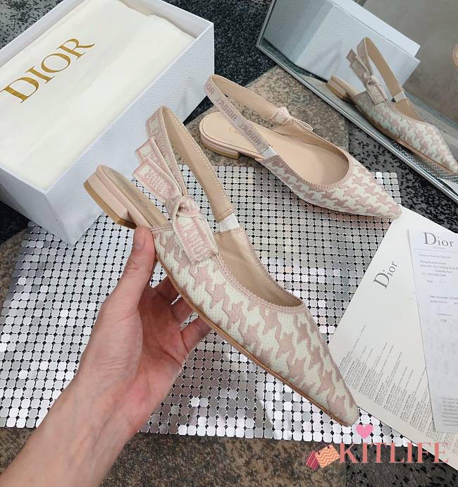 Kitlife Dior J'ADIOR SLINGBACK PUMP Rose Des Vents 1.5cm - 1