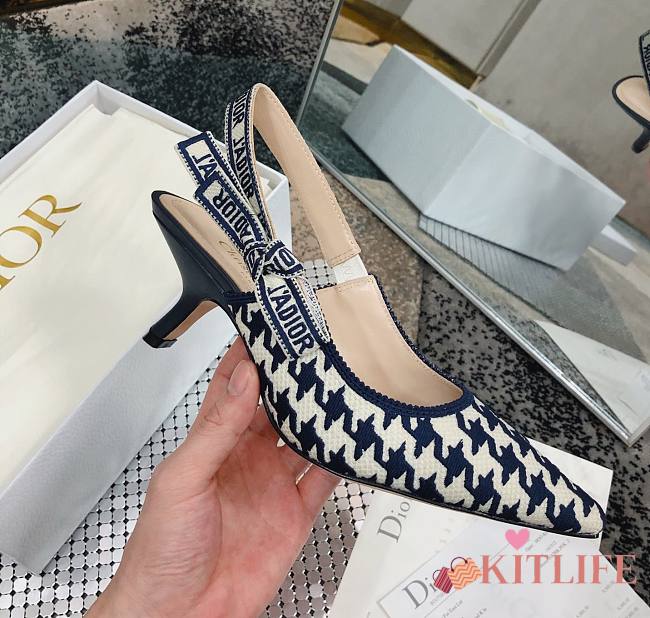 Kitlife Dior J'ADIOR SLINGBACK PUMP Navy Blue 6.5cm - 1