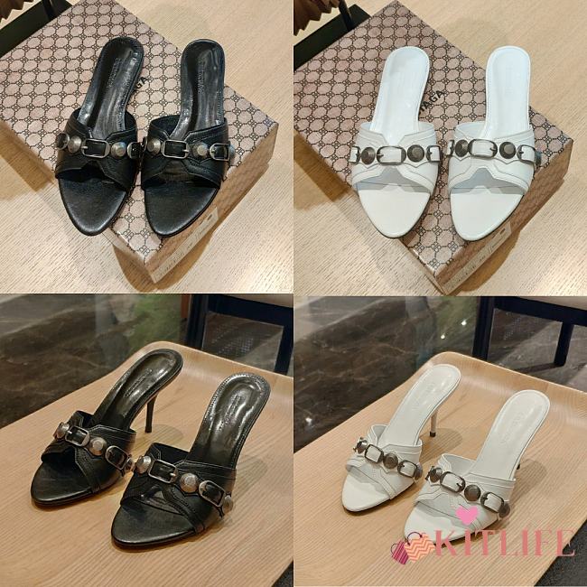 Kitlife Balenciaga Cagole Buckle Leather Mules 4 styles - 1