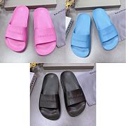 Kitlife Balenciaga Leather Slides Pink/ Blue/ Black - 1