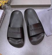 Kitlife Balenciaga Leather Slides Pink/ Blue/ Black - 4