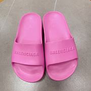 Kitlife Balenciaga Leather Slides Pink/ Blue/ Black - 3