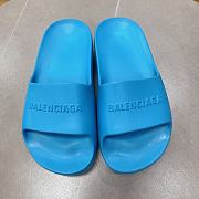 Kitlife Balenciaga Leather Slides Pink/ Blue/ Black - 2